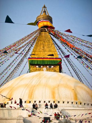Bodhnath is one of the holiest Buddhist sites in Kathmandu boasting one of the largest stupa in the world. The temple sits on the ancient trade route from Tibet to Patan. Since the late 50's, Bodhnath became a stronghold of the Tibetan refugee community in Nepal.
