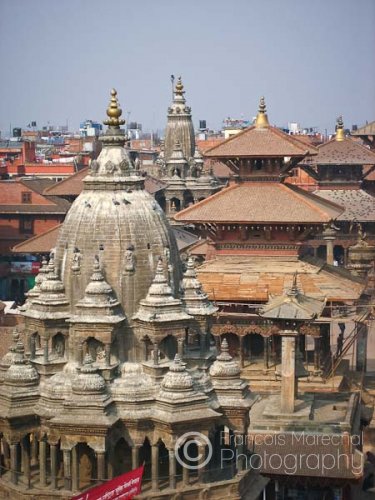 The Durbar Square complex, situated in the center of Patan city, also known as Lalitpur, houses the residence of the former Patan royal family. The square is one fine example of ancient Newari architecture.