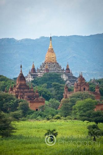 The Ananda Temple was built n the 12th century during the reign of King Kyanzittha. It is one of four surviving temples in Bagan. It was named after Buddha's first cousin and most devout disciple.