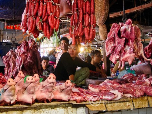 The central market in Siem Reap is the place to find food, clothes and jewellery.