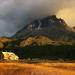 The old refugio Pehoe at the foot of Punta Bariloche is now a park ranger station.
