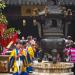 Taoist priests leading disciples in a Sunday religious ritual.